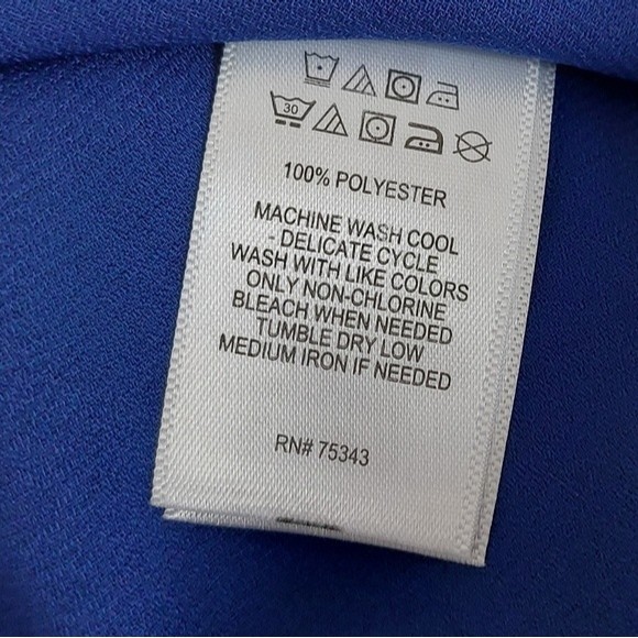 Rachel Zoe - Royal Blue Sleeveless Knee-Length Semi-Formal Side Zip Dress - Picture 10 of 12